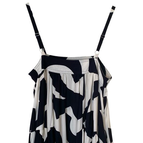 ANTHROPOLOGIE X Able The Label Diego Smock Tiered Midi Dress, Size Small - Picture 6 of 11